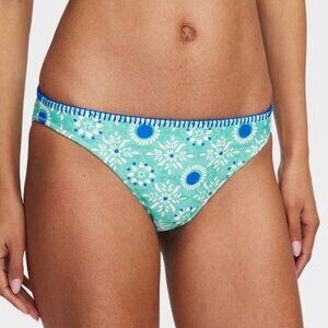 💗🐰Roller Rabbit Star Medallion/Multi Stripe Reversible Bikini Bottom Teal/Blue